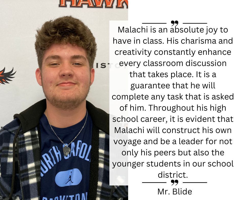 March High School Student of the Month Canistota SD