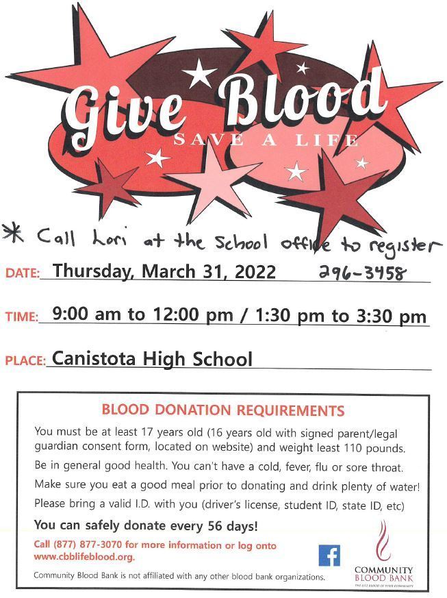 Blood Mobile Canistota SD